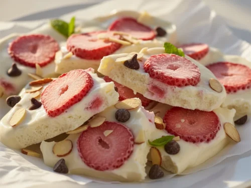 Strawberry Yogurt Bark