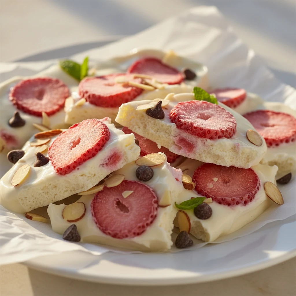 Strawberry Yogurt Bark