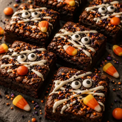 Halloween Brownies – Fudgy, Festive & Easy to Make 4 Halloween Brownies (Fudgy Decorated)