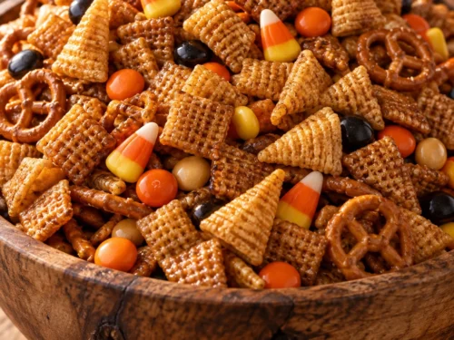 Halloween Chex Mix (Sweet & Salty Baked)