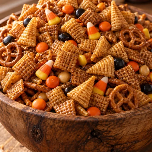 Halloween Chex Mix – Sweet & Salty Baked Recipe 4 Halloween Chex Mix (Sweet & Salty Baked)