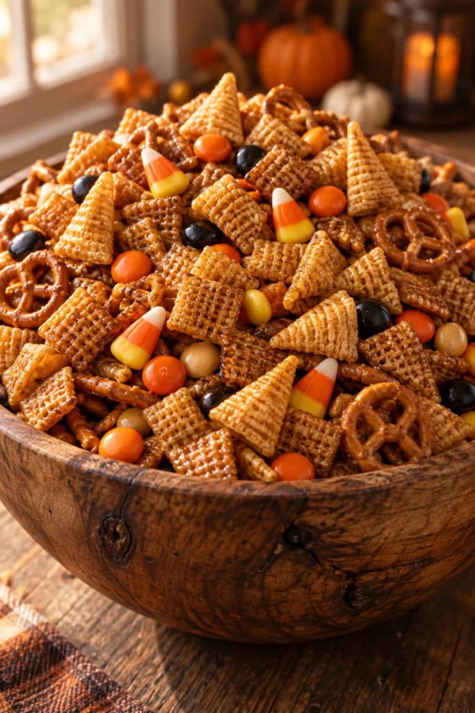 Halloween Chex Mix (Sweet & Salty Baked)