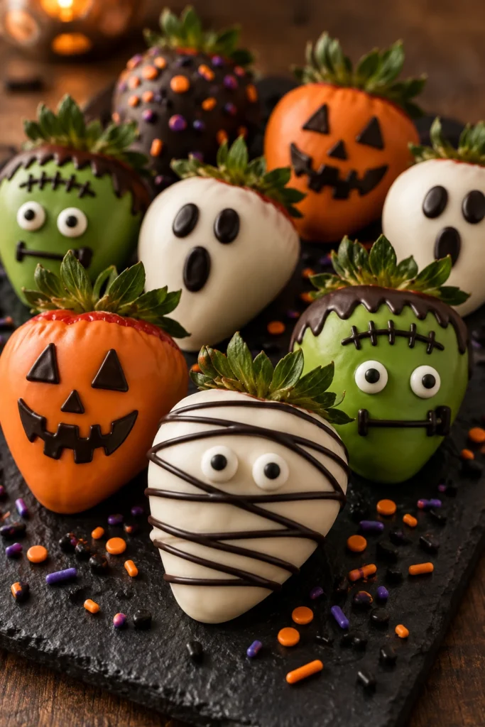 Halloween Chocolate Covered Strawberries