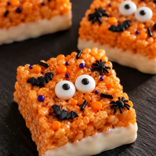 Halloween Rice Krispie Treats (Gooey & Festive) 4 Halloween Rice Krispie Treats
