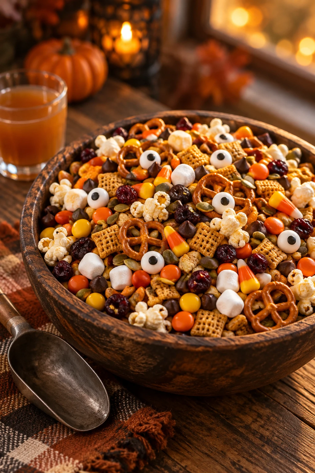 Halloween Trail Mix serving suggestion