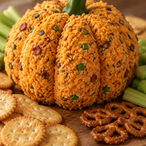 Pumpkin Cheese Ball — Easy Fall Party Appetizer 4 Pumpkin Cheese Ball
