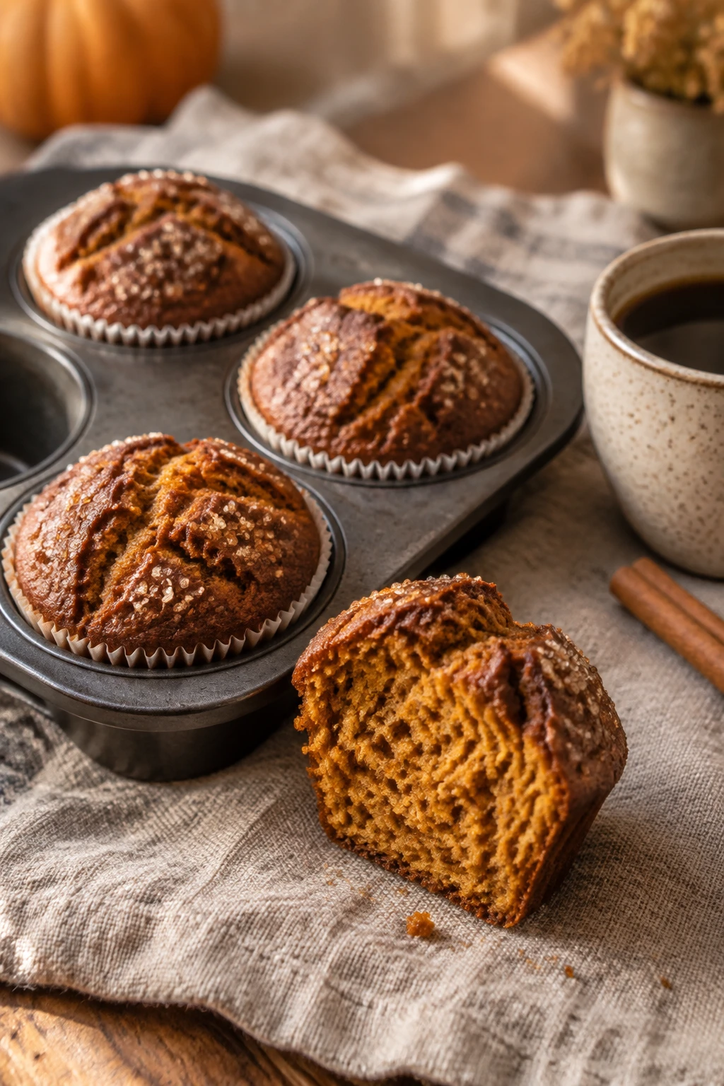 Pumpkin Muffins serving suggestion