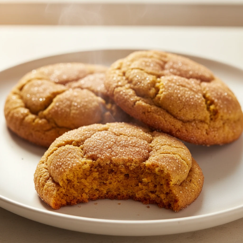 Pumpkin Snickerdoodle Cookies